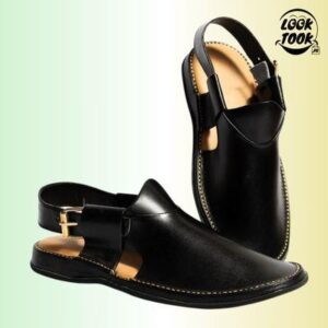 Jeans Black Chappal - Double Sloe Handmade