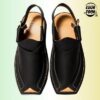 ZALMI Peshawari Chappal - Handmade Black