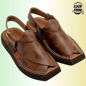 Kaptaan Peshawari Chappal - Handmade Double Shade